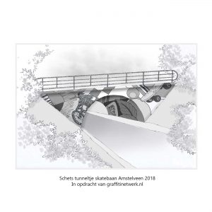 visual tunneltje voor skatebaan amstelveen